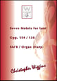 Seven Motets for Lent, Opp. 114 and 138 SATB Choral Score cover